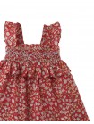 Baby Lulu Smocked Tiered Dress with Ruffle Sleeves
