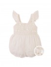 Baby Jacinta  Smocked Bubble Playsuit with Tiny Bows