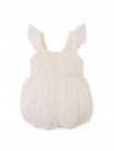 Baby Jacinta  Smocked Bubble Playsuit with Tiny Bows