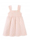 Elena Smocked Strappy Textured Dress