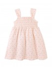 Elena Smocked Strappy Textured Dress