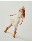 Katie Sundress with Bow Tie Straps & Embroidery