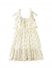 Katie Sundress with Bow Tie Straps & Embroidery
