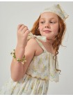 Katie Sundress with Bow Tie Straps & Embroidery