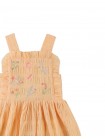 Emily Ruffled Apron Dress with Botanical Embroidery