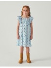 Chloe Apron Dress with Smocked Bodice & Petal Sleeves