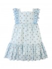Chloe Apron Dress with Smocked Bodice & Petal Sleeves