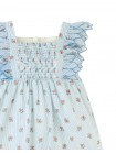 Chloe Apron Dress with Smocked Bodice & Petal Sleeves