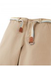 Edward Regular Straight Twill Pants with Striped Canvas Belt