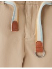 Edward Regular Straight Twill Pants with Striped Canvas Belt