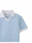 Husker Striped Textured Terry Polo Shirt
