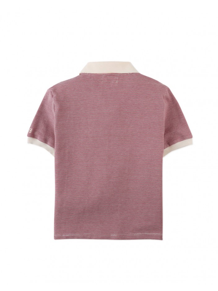 Alastor Striped Pique Polo Shirt
