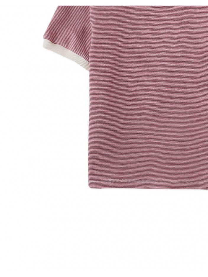 Alastor Striped Pique Polo Shirt