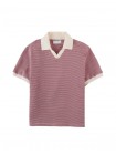 Alastor Striped Pique Polo Shirt