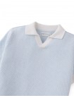 Lucius 2-Tone Polo with Ribbed Cuffs & Hem