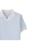Lucius 2-Tone Polo with Ribbed Cuffs & Hem