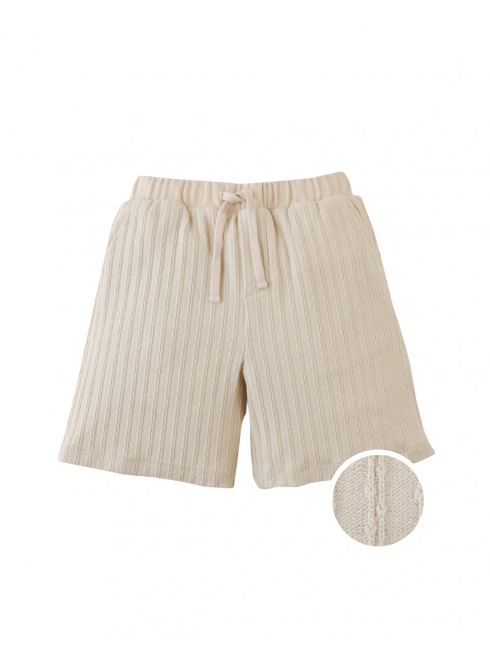 Daryl Cable Knit Drawstring Shorts