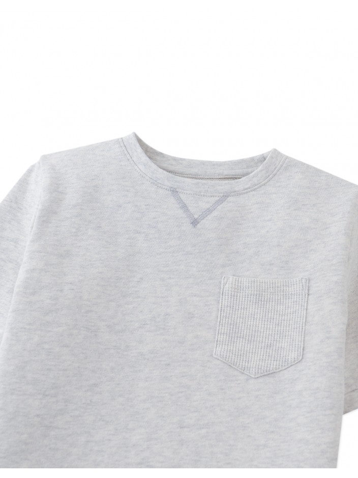 Scott French Terry Ringer Tee with Pocket