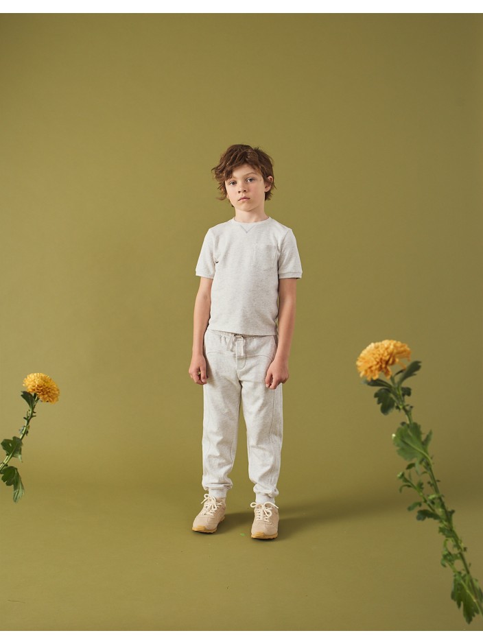 Scott French Terry Ringer Tee with Pocket