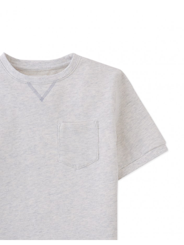 Scott French Terry Ringer Tee with Pocket