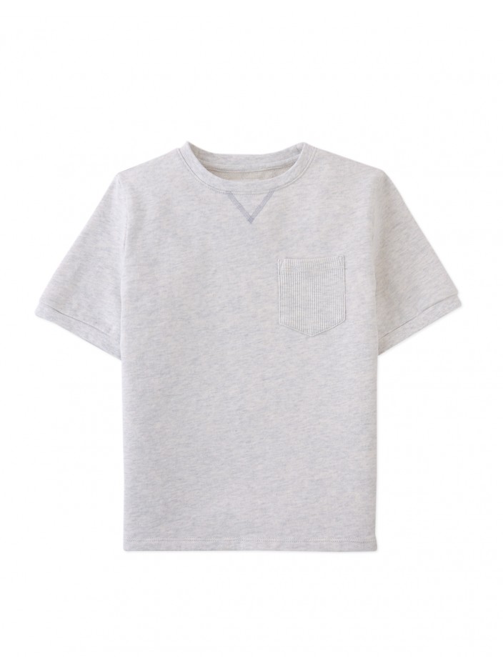 Scott French Terry Ringer Tee with Pocket
