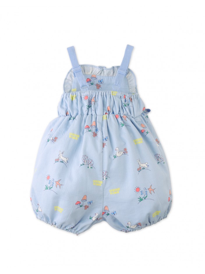 Baby Harvey All- Over Print Bubble Playsuit with Ribbon Ties