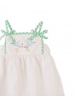 Baby Aviana Embroidered Dress with Straps and Bows