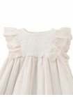Baby Elowyn Ruffle Sleeved Dress with Embroidery Details