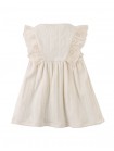 Baby Elowyn Ruffle Sleeved Dress with Embroidery Details
