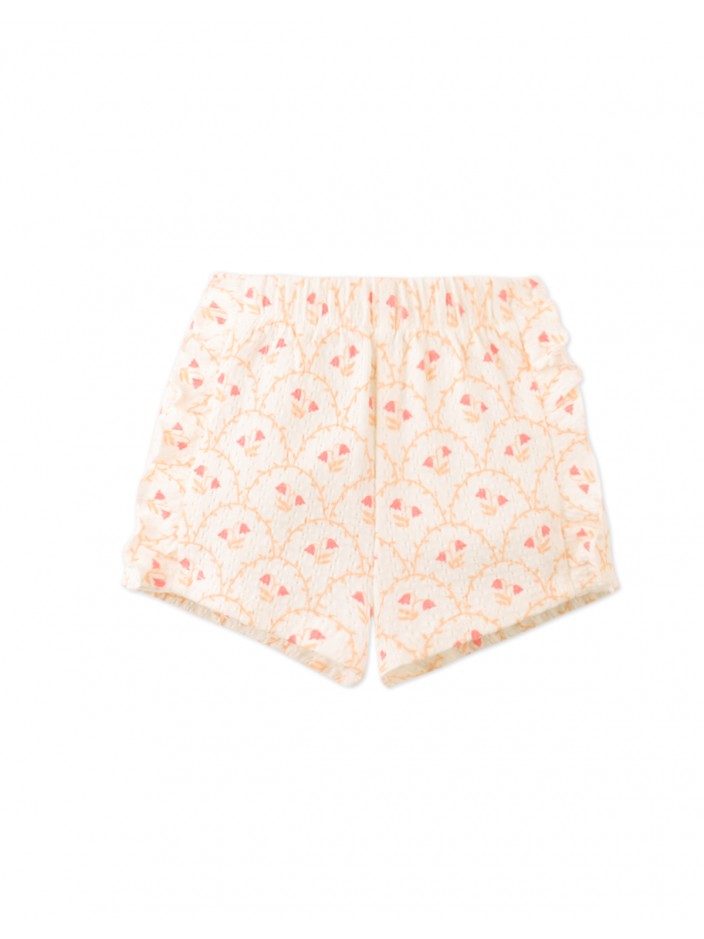 Baby Erica Strappy Ruffled Top & Printed Shorts Set