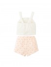 Baby Erica Strappy Ruffled Top & Printed Shorts Set
