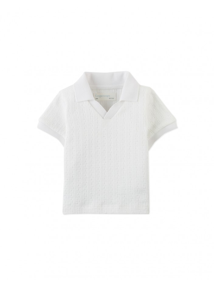 Baby Ludwig Cable Jersey Polo Shirt