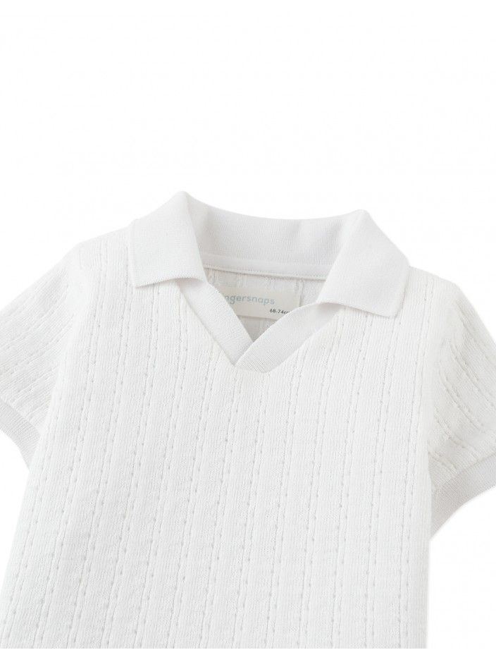 Baby Ludwig Cable Jersey Polo Shirt