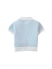 Baby Lucius Popcorn Polo with Ribbed Cuffs & Hem