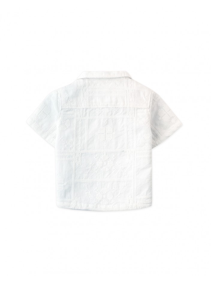 Baby Timothy Embroidered Camp Collar Shirt