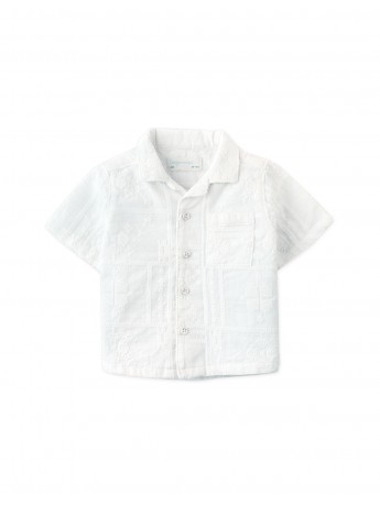 Baby Timothy Embroidered Camp Collar Shirt