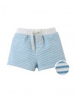 Baby Dreyfus Striped Textured Terry Drawstring Shorts