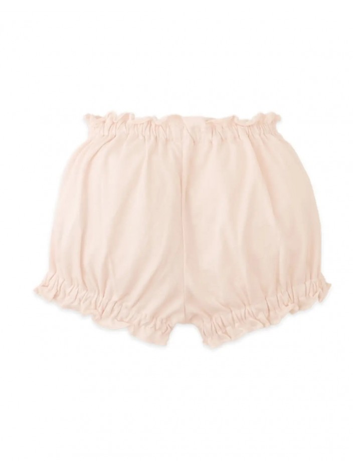 Baby Lyra Bloomers with Ruffles on Hem and Bow Applique