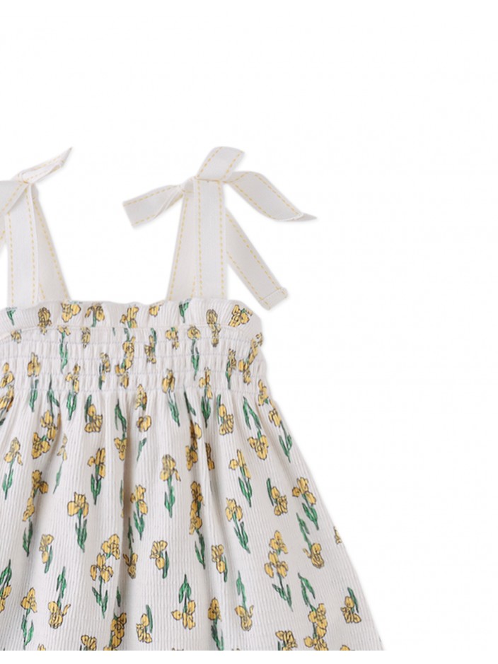 Baby Suzie Jersey Dress with Smocking & Bows