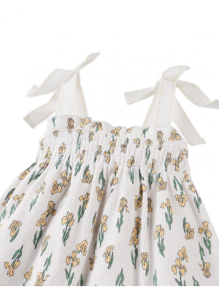 Baby Suzie Jersey Dress with Smocking & Bows