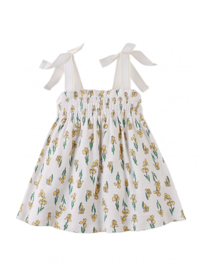 Baby Suzie Jersey Dress with Smocking & Bows