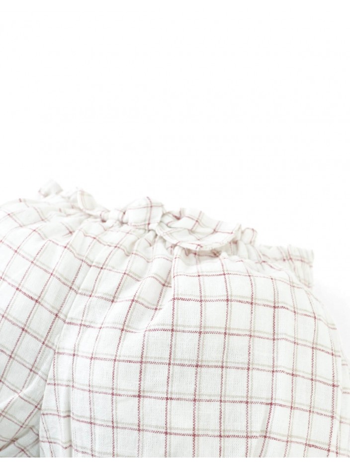 Baby Maria Checkered Bloomers with Bow Accent