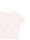 Baby Sylvie Bird Pointelle Ribbed Tee with Picot Trim