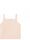 Baby Lila Ribbed Tank Top with Picot Edge