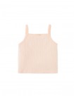 Baby Lila Ribbed Tank Top with Picot Edge