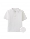 Diether Zipped Up Cable Jersey Polo Shirt