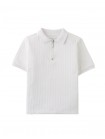 Diether Zipped Up Cable Jersey Polo Shirt