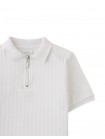 Diether Zipped Up Cable Jersey Polo Shirt