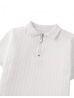 Diether Zipped Up Cable Jersey Polo Shirt