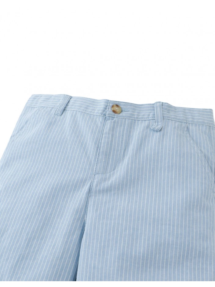 Louis Striped Regular Cotton Shorts